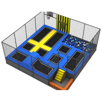 Arenă de Trambuline Indoor cu zonă Interactivă