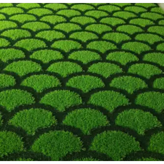 Gazon Artificial Decorativ cu Model Geometric