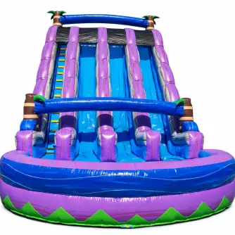 Tobogan gonflabil cu piscină Jocul Valurilor