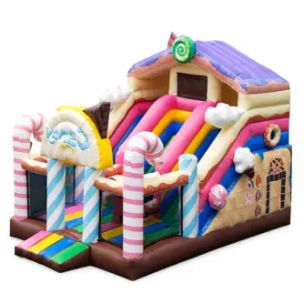 Castel gonflabil tematic Candy House